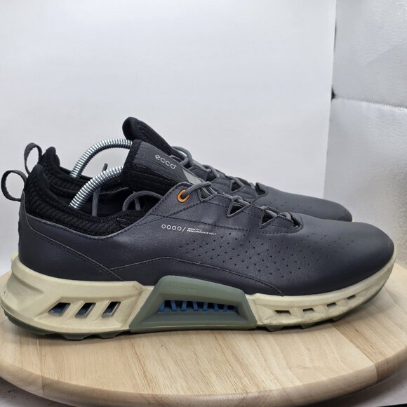 Mens Size 10.5 - ECCO Biom C4 Golf Shoes Wide Gray White Gore-Tex Spikeless - Picture 3 of 11